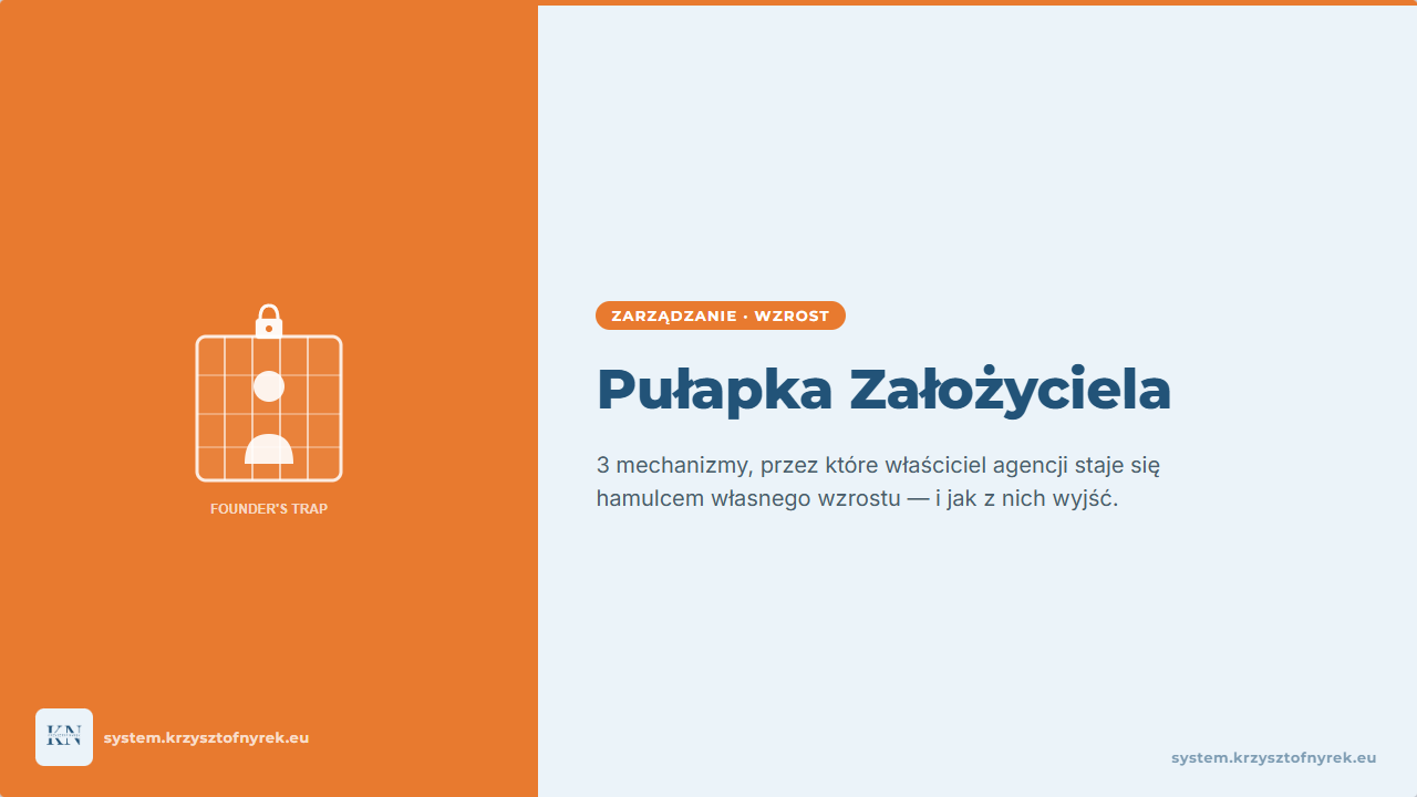 Pułapka Założyciela w agencji marketingowej — jak z niej wyjść